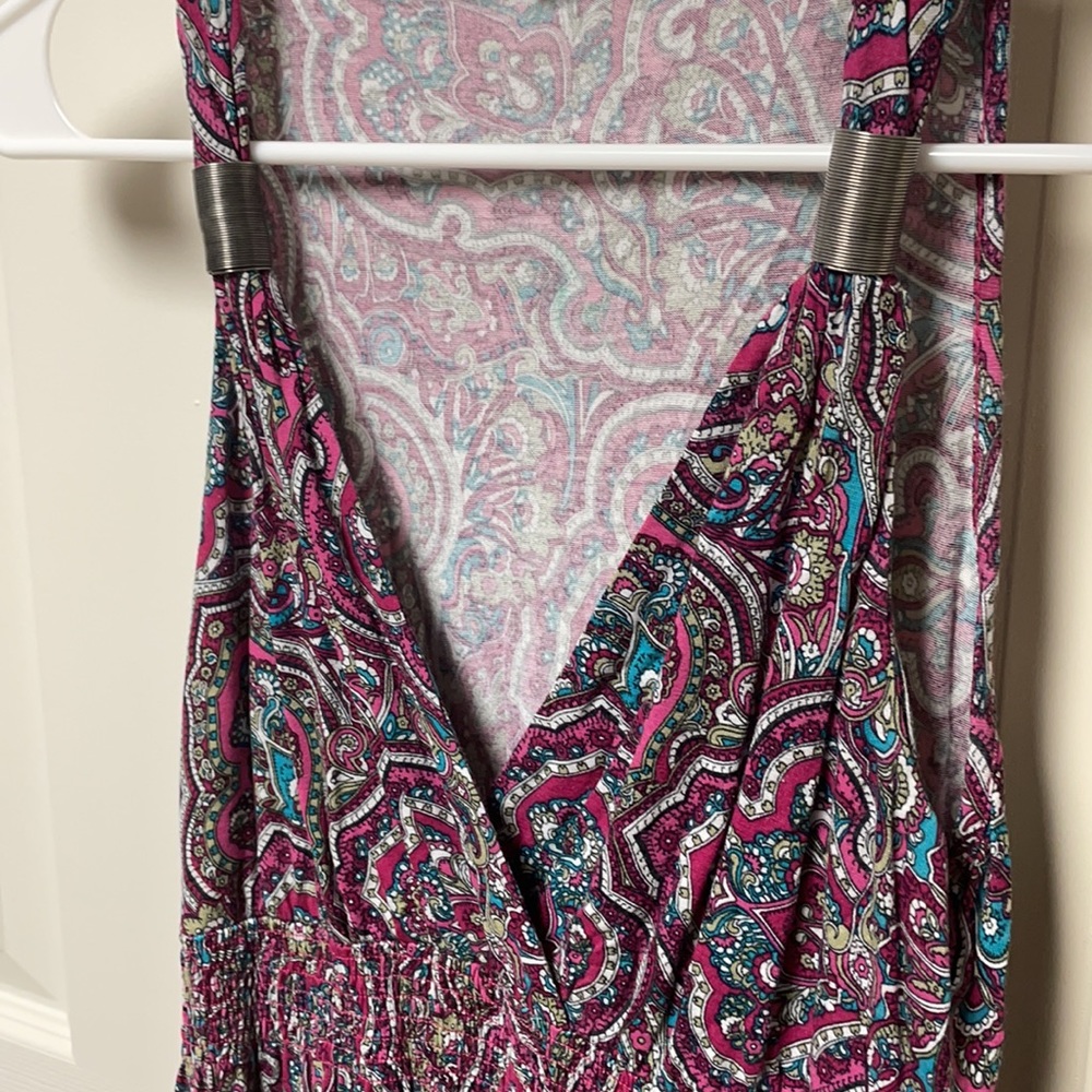 Size 4 - S - Pink Berry Multi - Maxi - Floor Length - Dress - LASCANA for VENUS